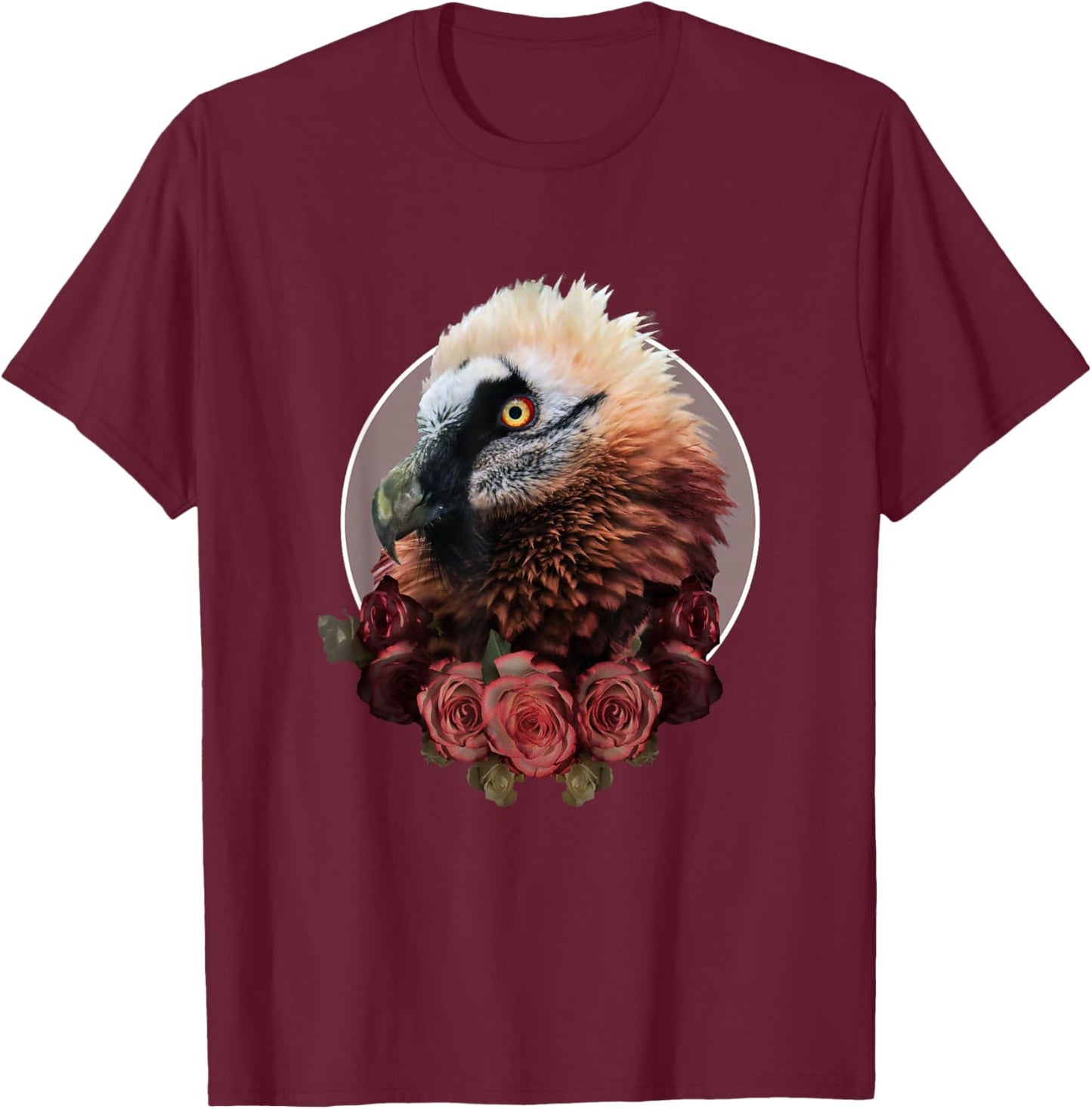 Random Galaxy Bearded Vulture Flower, Vultures Bird Lover T-Shirt - T-Shirt | Maroon