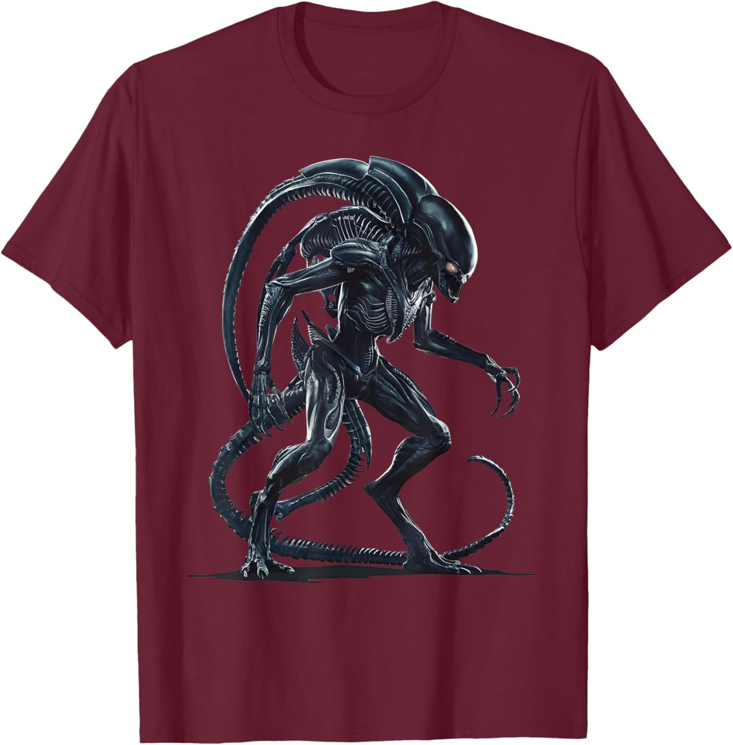 Alien 45th Anniversary Film Xenomorph Priority T-Shirt - T-Shirt | Maroon