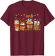 Chihuahua Fall Coffee Pumpkin Spice Latte Iced Autumn T-Shirt - T-Shirt | Maroon