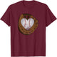 Vintage Baseball Heart Shirt Funny Valentine's Day Gift T-Shirt - T-Shirt | Maroon
