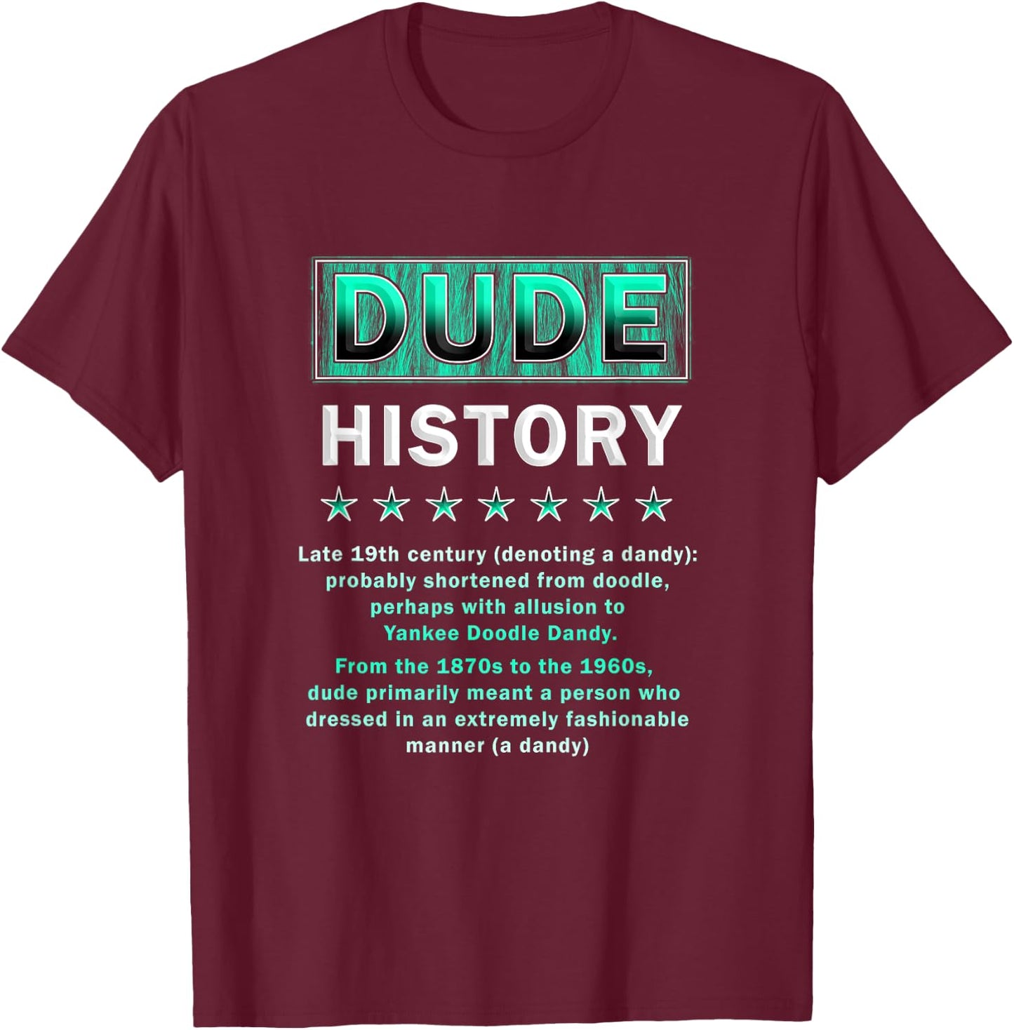 Perfect Dude Merchandise Perfect Dude Shirt Dude T-Shirt - T-Shirt | Maroon