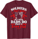 Soldiers Don't Brag Dads Do - Proud Army Dad Military Father T-Shirt - T-Shirt | Maroon