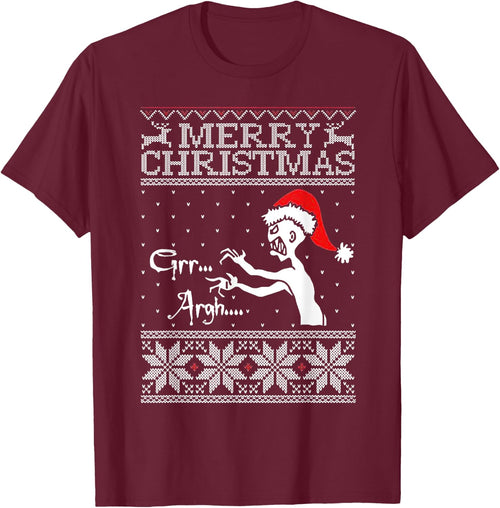 Merry Christmas Grr Argh Ugly Zombie Santa