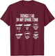 Things I do in my Spare Time - Boat Boating Boater T-Shirt - T-Shirt | Maroon