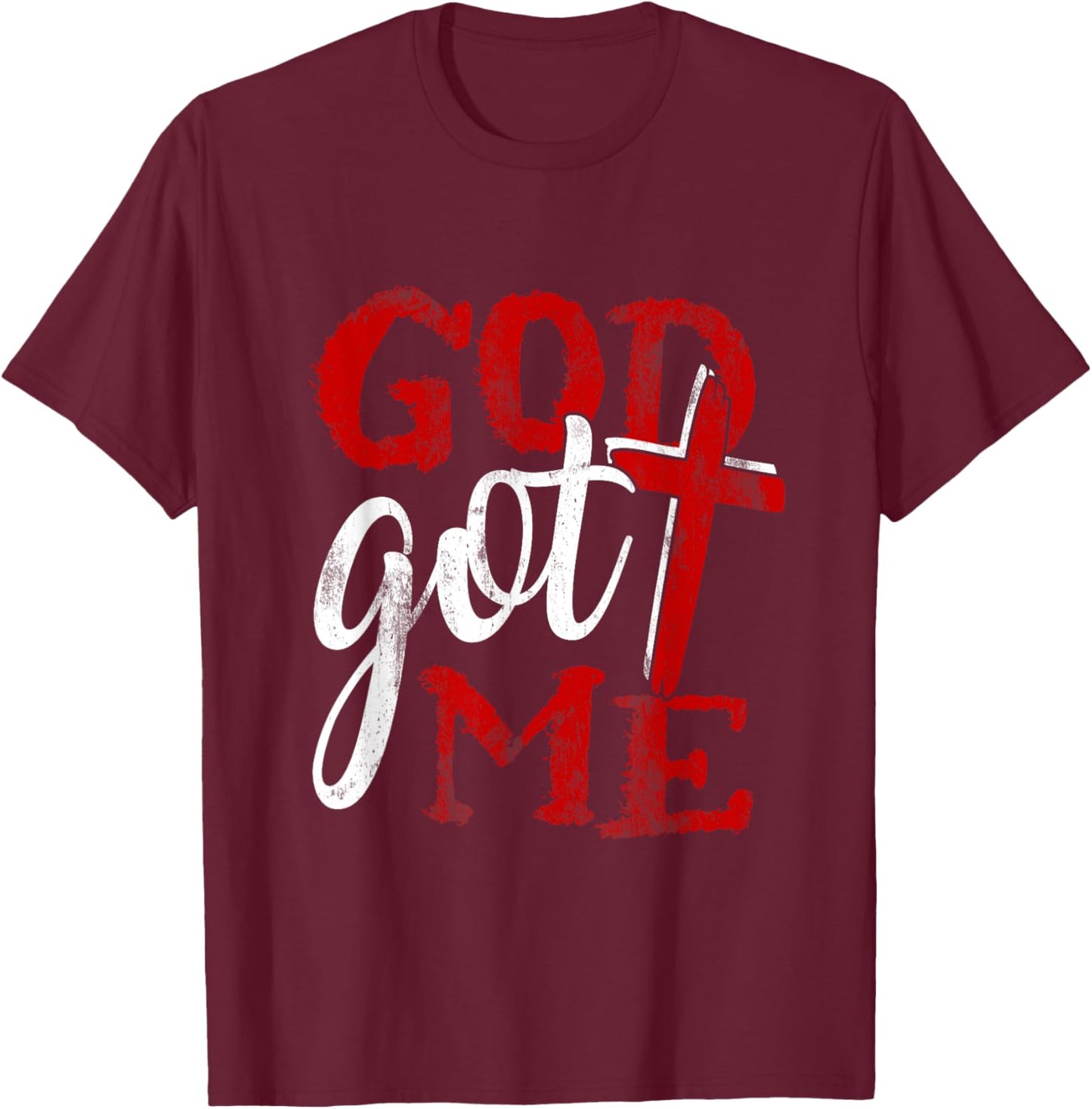 God Christian Faithcross Got Me Religion Quote Inspriration T-Shirt - T-Shirt | Maroon