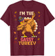 Thanksgiving Family Matching I'm The Gassy Turkey Funny T-Shirt - T-Shirt | Maroon