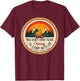 You Don't Have to Be Crazy To Camp With Us Camping T-Shirt - T-Shirt | Maroon