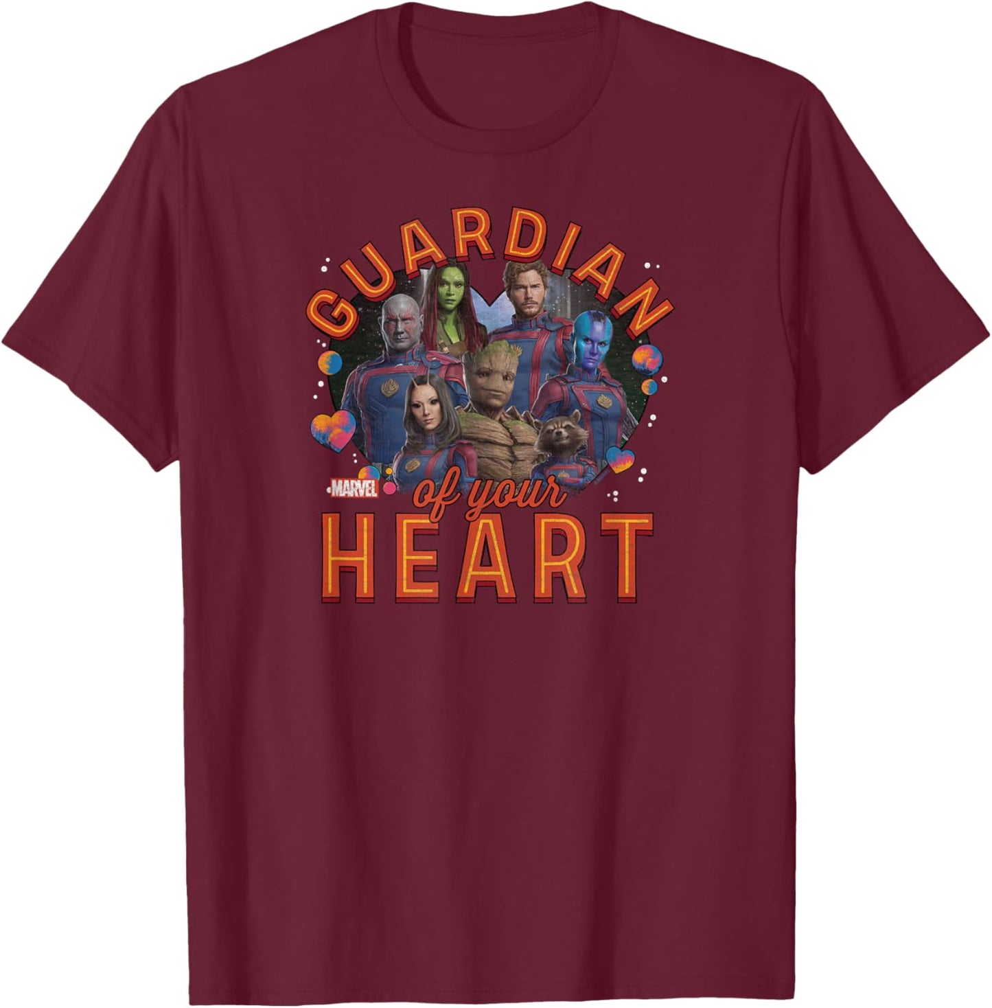 Guardians Of The Galaxy - Guardian Of Your Heart Valentine's T-Shirt - T-Shirt | Maroon