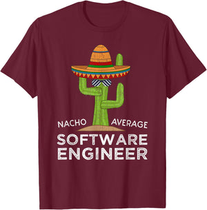 Funny Software Engineering Engineer T-Shirt - T-Shirt | Maroon