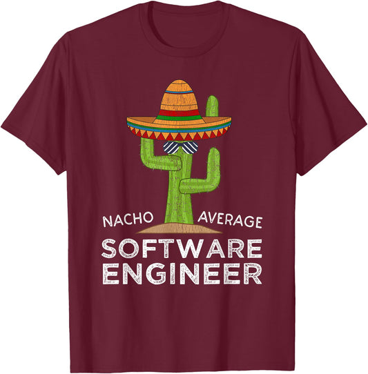 Funny Software Engineering Engineer T-Shirt - T-Shirt | Maroon