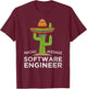 Funny Software Engineering Engineer T-Shirt - T-Shirt | Maroon