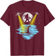 Flying Saucer UFO, Bigfoot & Loch Ness Monster Funny T-Shirt - T-Shirt | Maroon