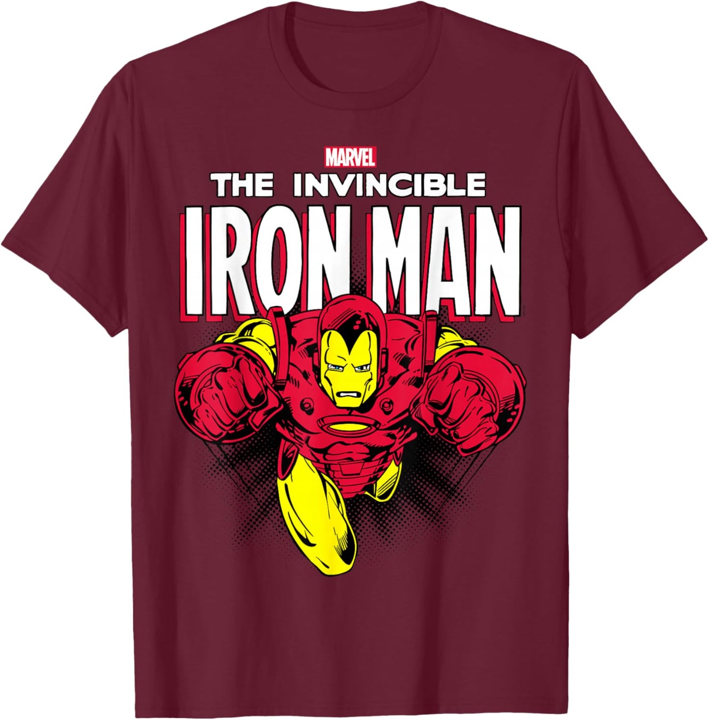 Iron Man - Invincible T-Shirt - T-Shirt | Maroon