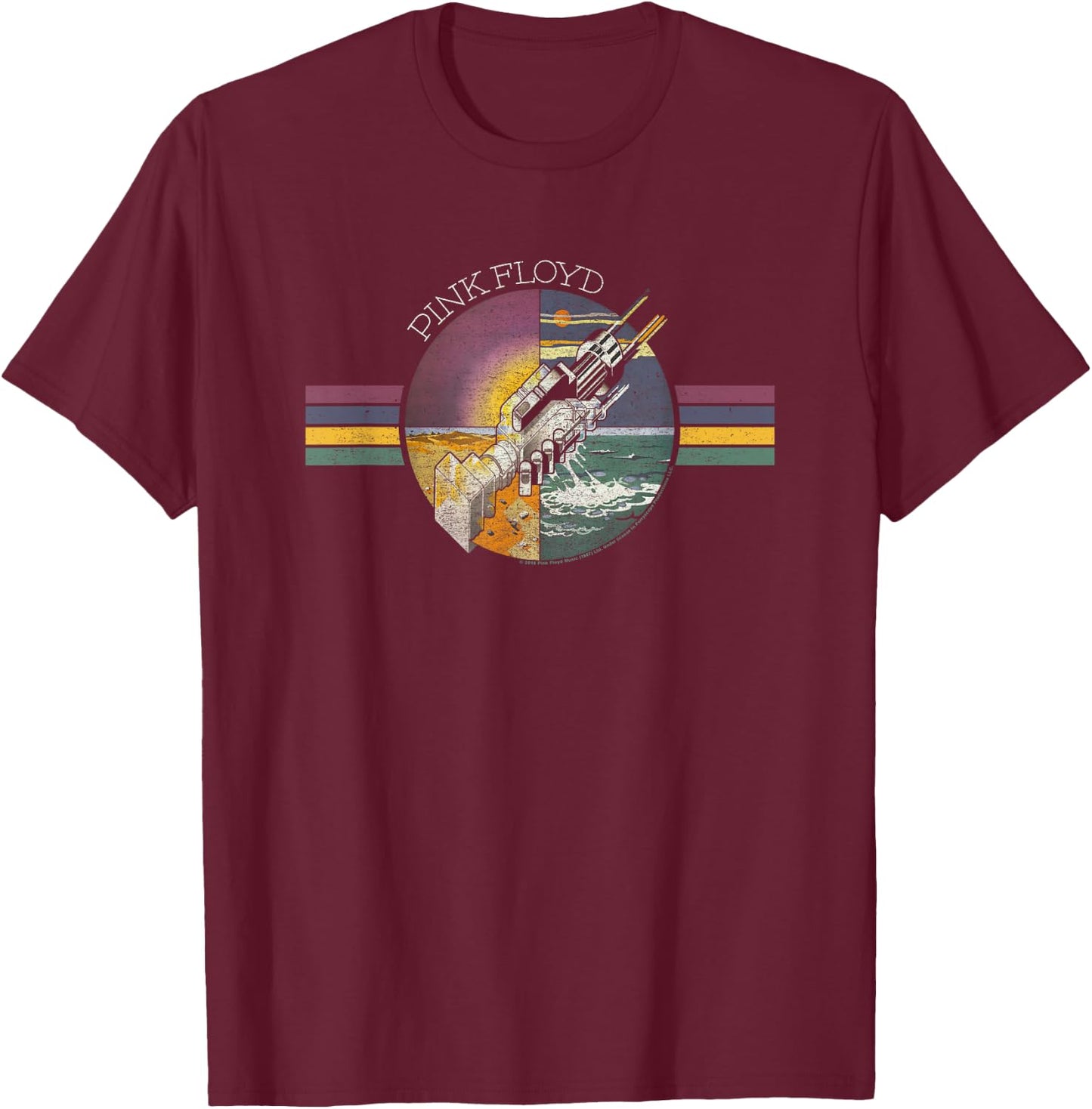 Pink Floyd Welcome to the Machine T-Shirt - T-Shirt | Maroon