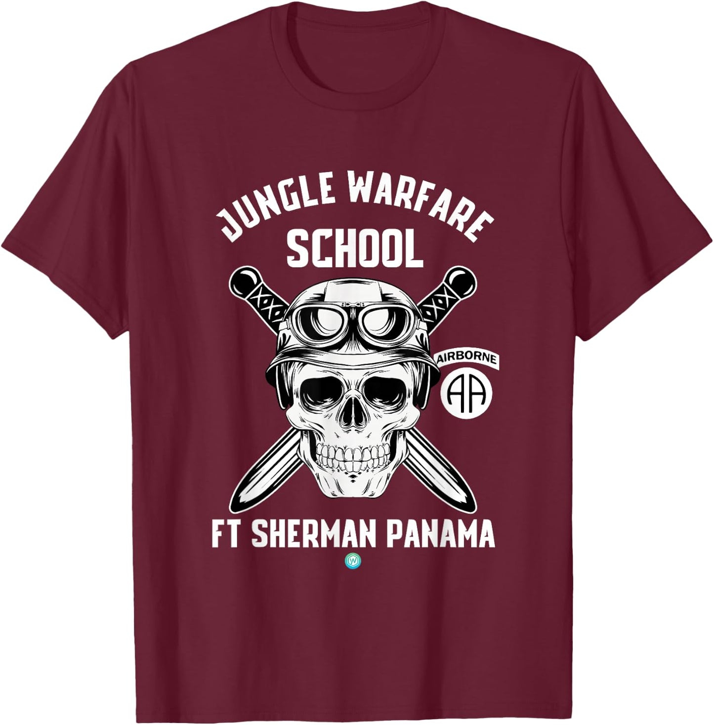 Paratrooper Jungle Warfare School Ft Sherman Panama Airborne T-Shirt - T-Shirt | Maroon