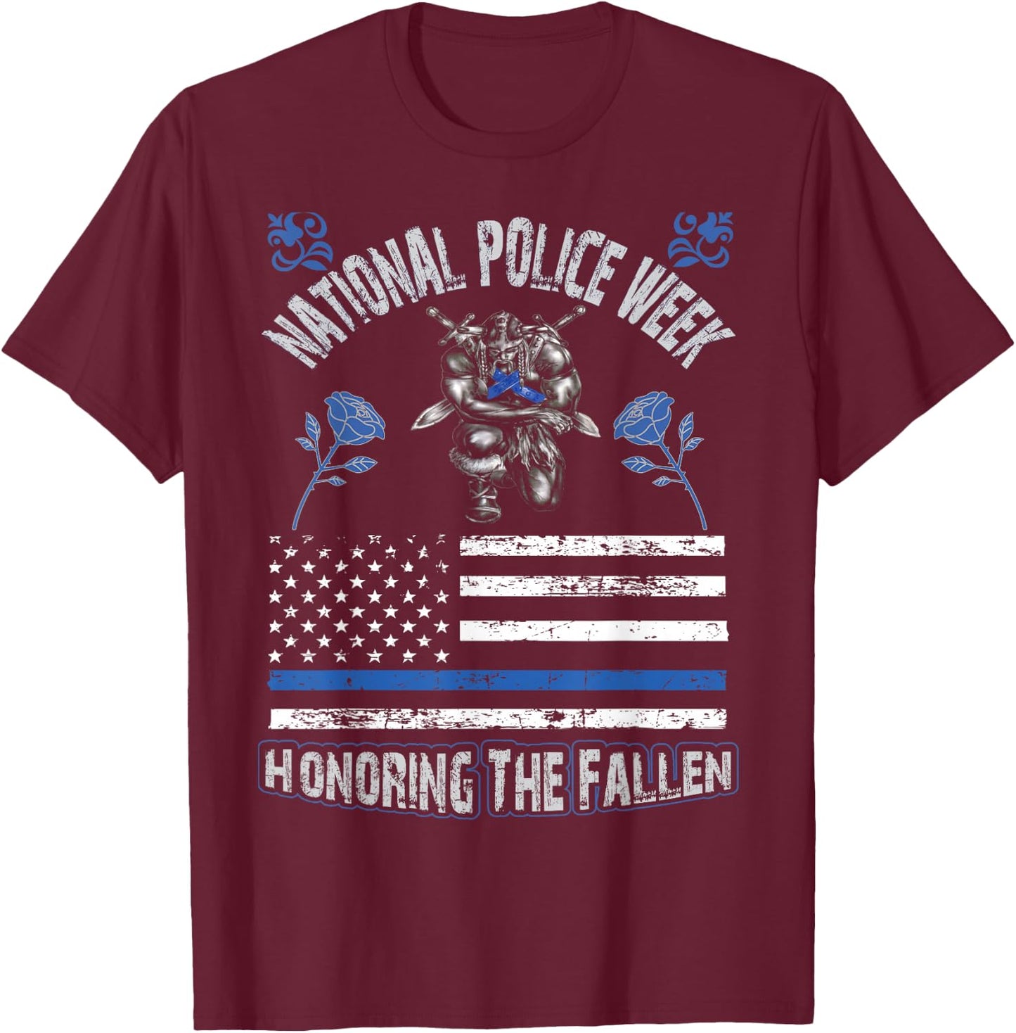 Police Appreciation Week Presents National Police Week 2026 T-Shirt - T-Shirt | Maroon
