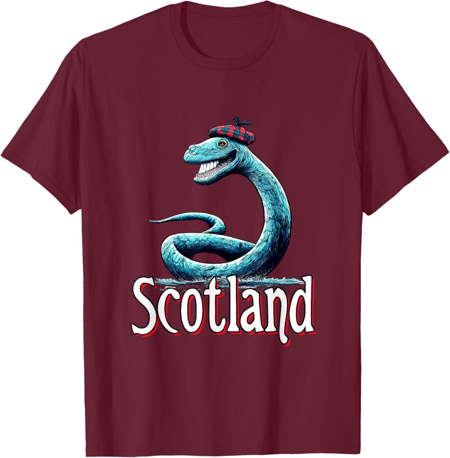 Scotland - Nessie T-Shirt - T-Shirt | Maroon