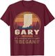 Gary Indiana Where My Story Began T-Shirt - T-Shirt | Maroon