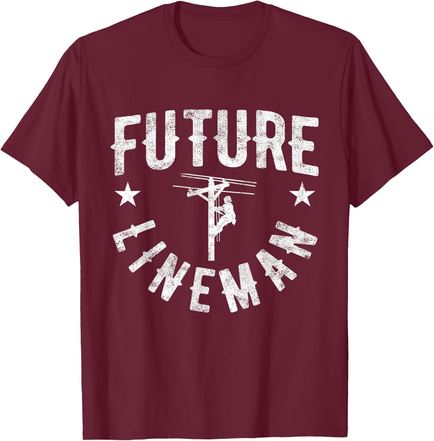 Future Lineman T-Shirt - T-Shirt | Maroon