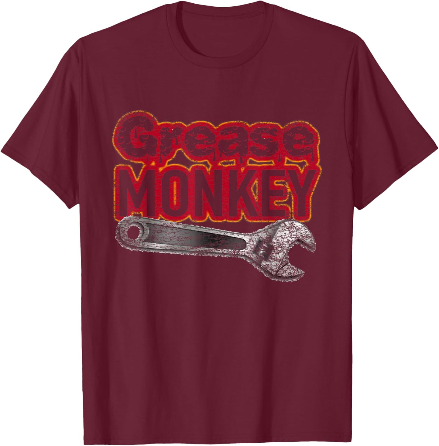 Car Racing Mechanic Grease Monkey Novelty Gift T- Shirt T-Shirt - T-Shirt | Maroon