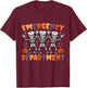 Emergency Department Halloween Emergency Room Nursing Nurse T-Shirt - T-Shirt | Maroon