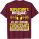 Dispatch Operator Thin Gold Line 911 Dispatch Mom T-Shirt - T-Shirt | Maroon