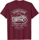 Vintage born in 1952 Motorcycle, bikers riders Classic T-Shirt - T-Shirt | Maroon