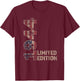 81th Birthday Gift men Vintage born 1944 turning 81 Year T-Shirt - T-Shirt | Maroon
