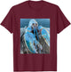 Funny Jumpscare Lobster Meme Blue Crustacean T-Shirt - T-Shirt | Maroon