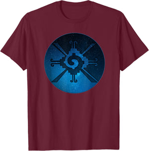 Ancient Mayan Symbol of Balance & Stability Hunab Ku T-Shirt - T-Shirt | Maroon