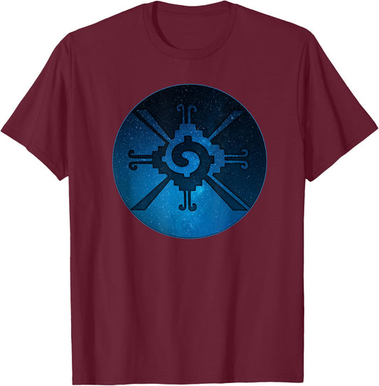 Ancient Mayan Symbol of Balance & Stability Hunab Ku T-Shirt - T-Shirt | Maroon
