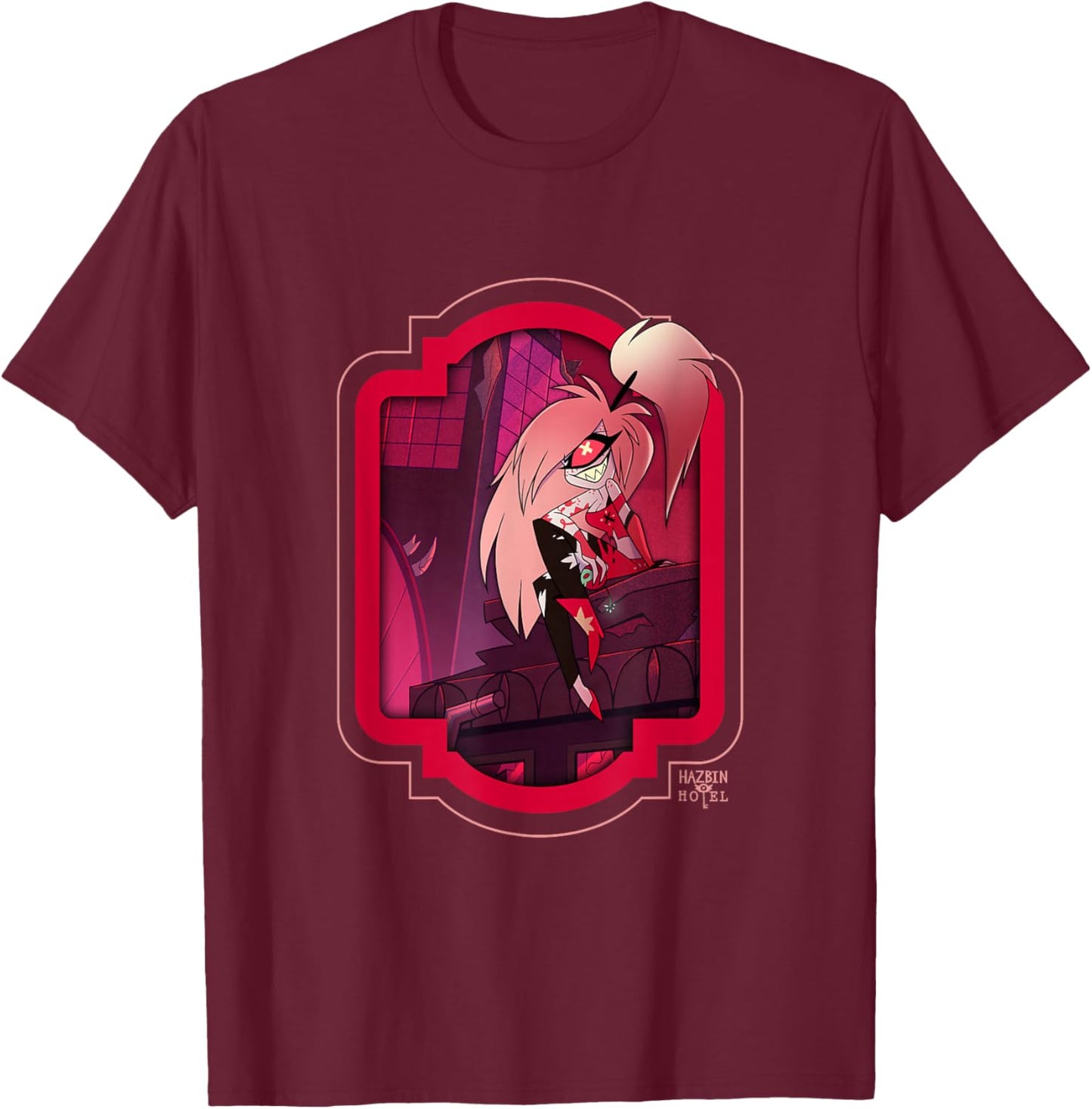 Hazbin Hotel - Cherri Bomb T-Shirt - T-Shirt | Maroon