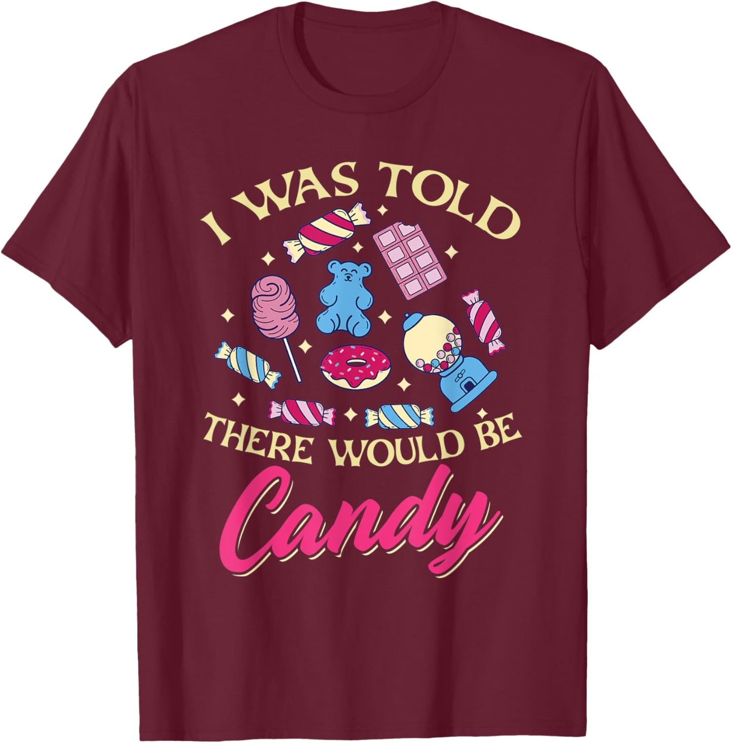 Candy Tester Sweets Halloween Lollipop T-Shirt - T-Shirt | Maroon