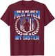My Sister Is A Brave Police Officer - Proud Police Sibling T-Shirt - T-Shirt | Maroon