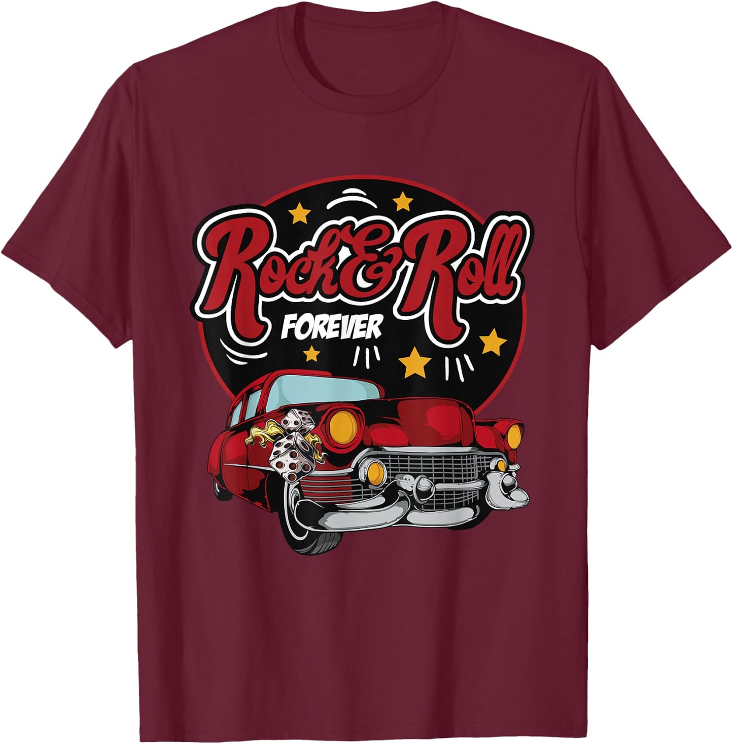 Sock Hop Dance Party 50s Doo Wop Rockabilly Clothes 1950s T-Shirt - T-Shirt | Maroon