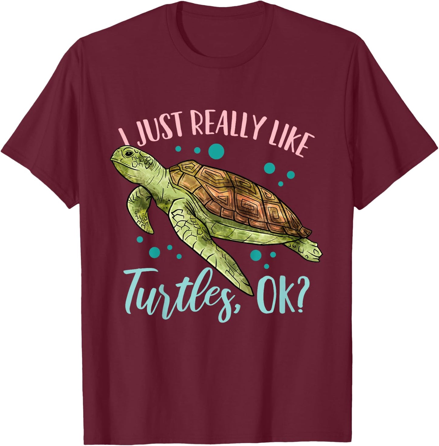 Kids Sea Turtle T-Shirt - T-Shirt | Maroon