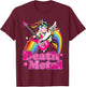 Cute Death Metal Heavy Metal Unicorn T-Shirt - T-Shirt | Maroon