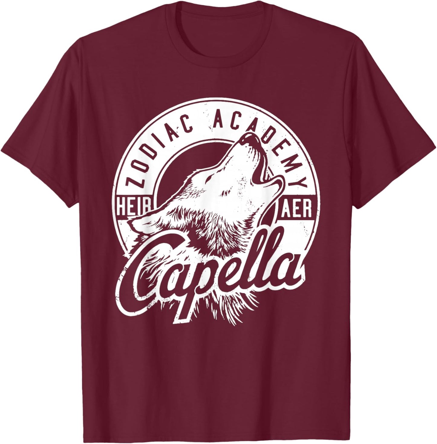 Seth Capella | Zodiac Academy | Darius Acrux T-Shirt - T-Shirt | Maroon