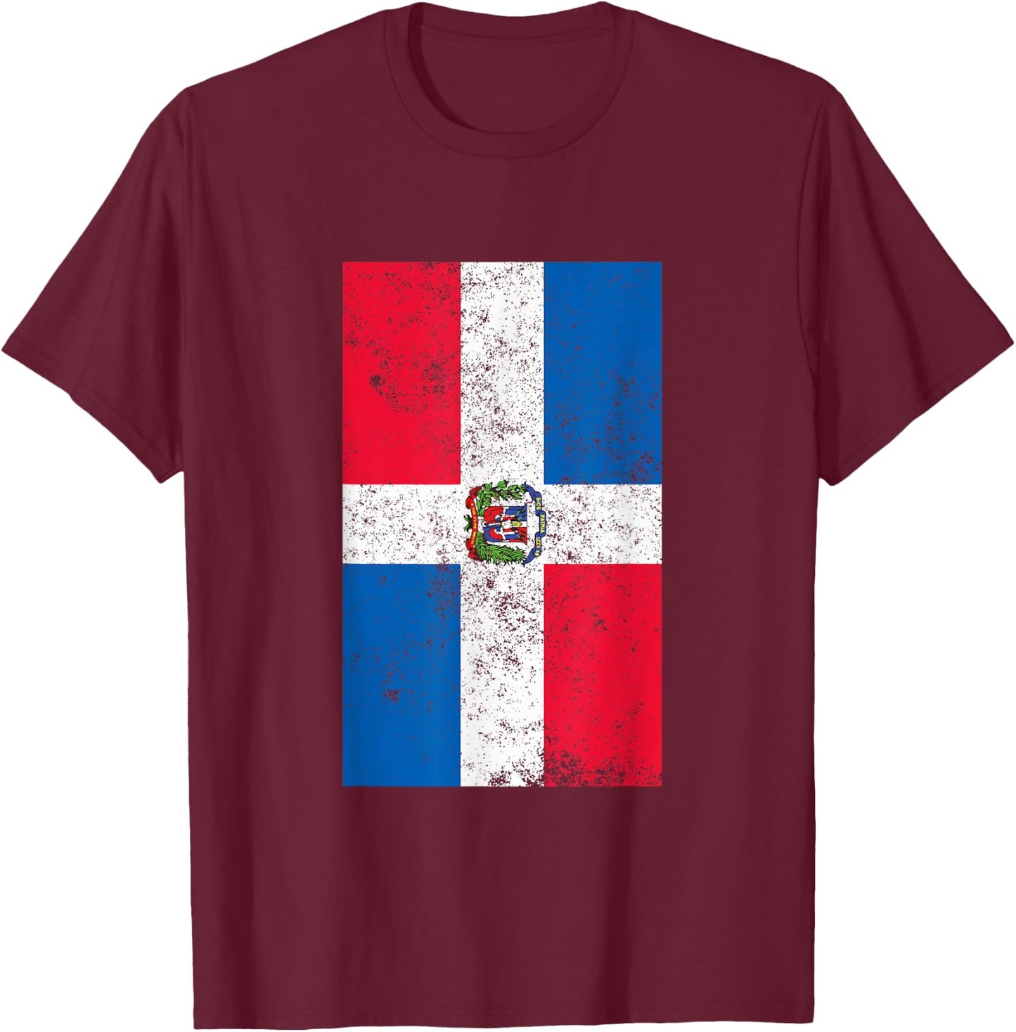Dominican Republic Flag - Dominican Rep. Pride Shirt Gift T-Shirt - T-Shirt | Maroon