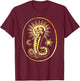 Gnostic Demiurge Chnoubis Abraxas Gnosis Lion Serpent T-Shirt - T-Shirt | Maroon