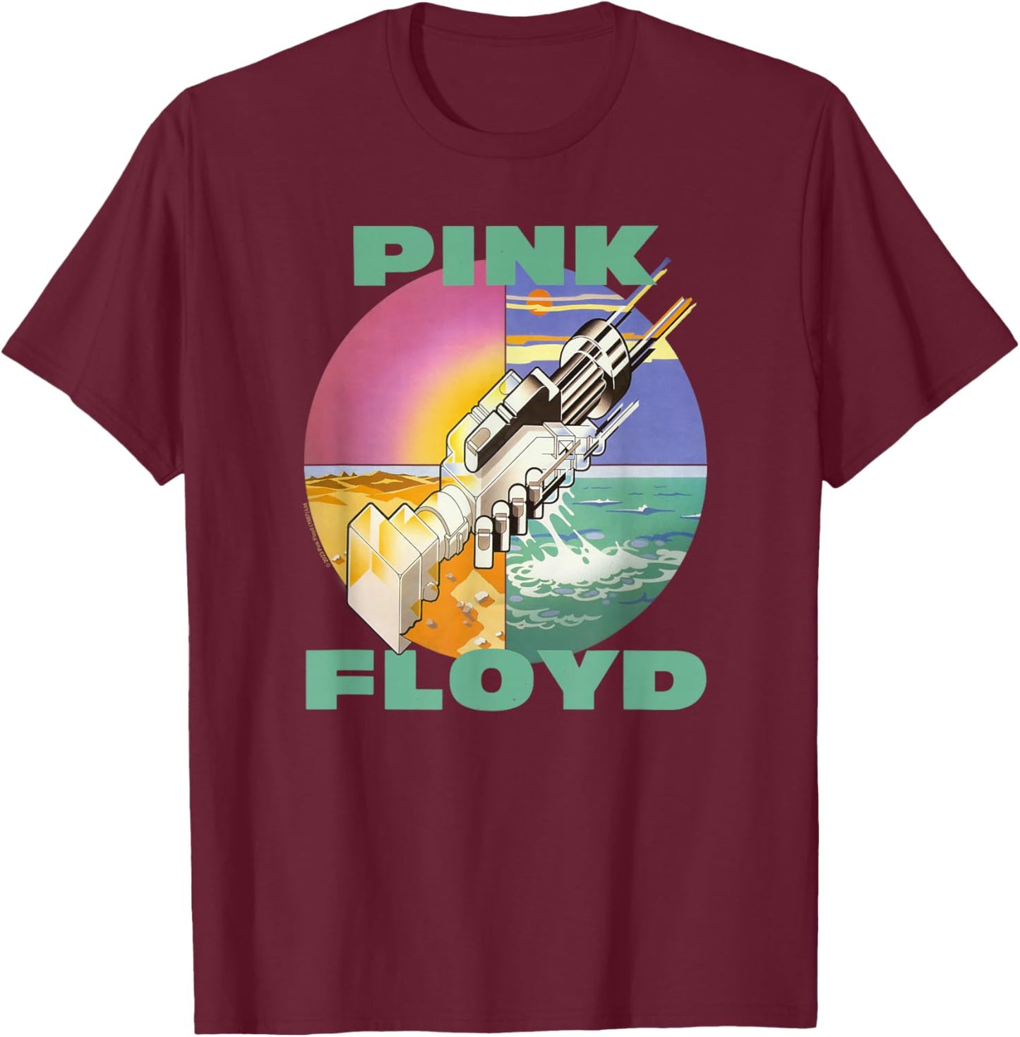 Pink Floyd Wish You Were Here Rock Music Band T-Shirt - T-Shirt | Maroon