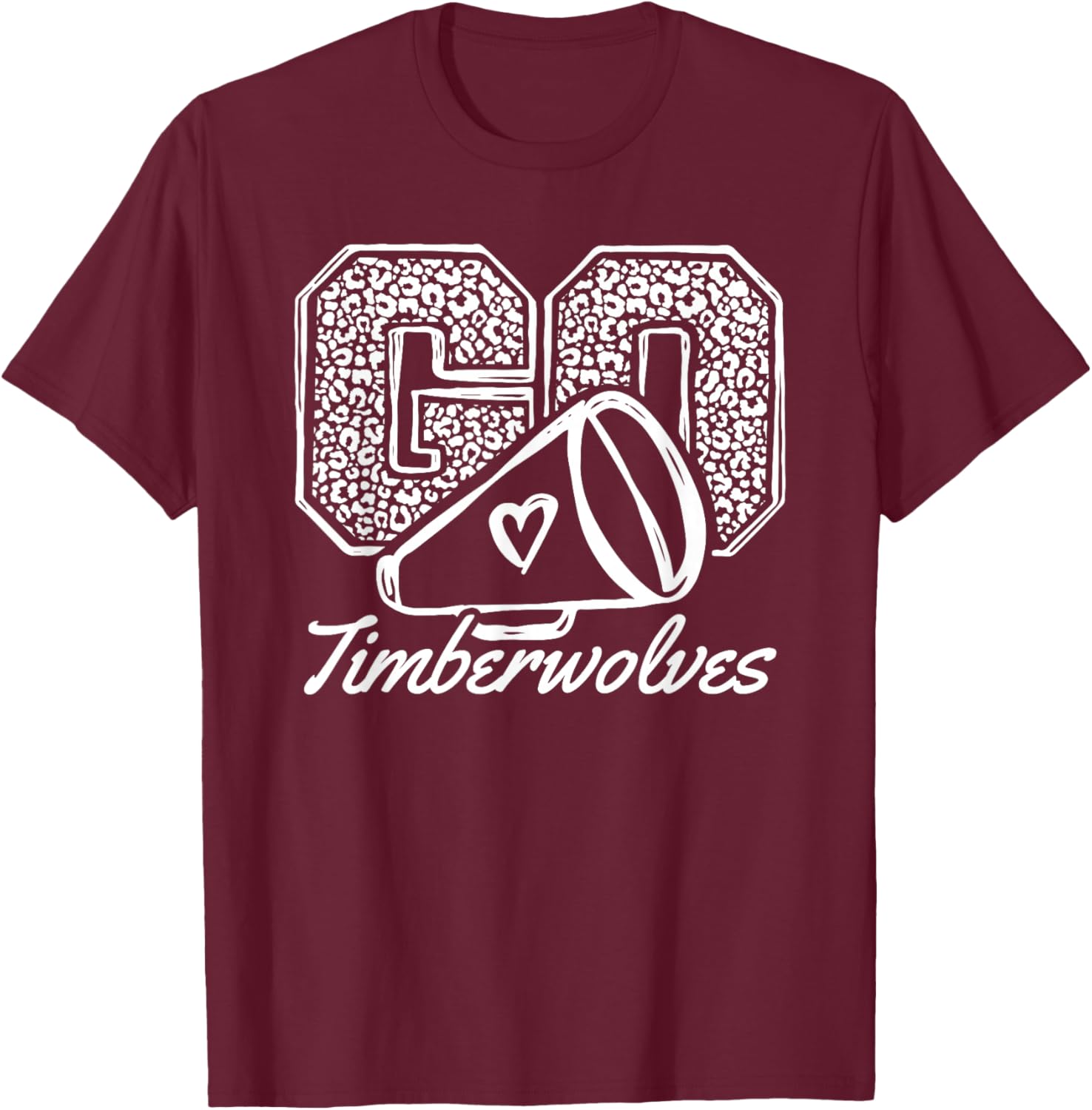 Go Cheer Timberwolves Sports Name Gifts Men Women Boy Girl T-Shirt - T-Shirt | Maroon
