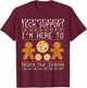 Tech Support I’m Here To Delete Your Cookies Christmas T-Shirt - T-Shirt | Maroon