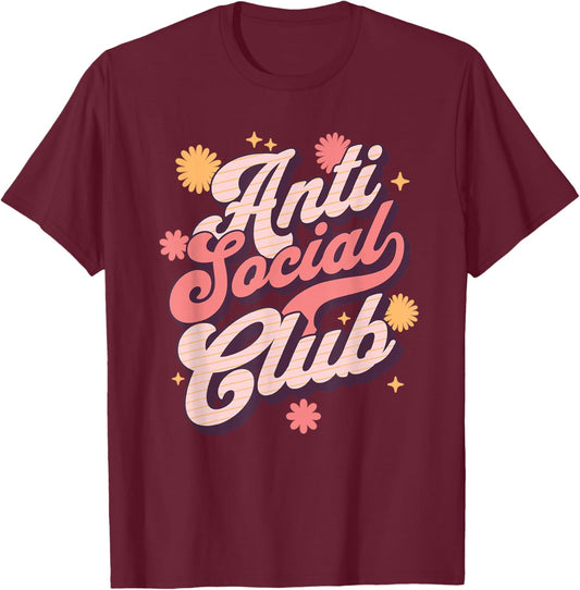 Anti Social Club T-Shirt - T-Shirt | Maroon