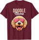 Doodle Mom Double Doodle Dog, Goldendoodle, Doodle Mama T-Shirt - T-Shirt | Maroon