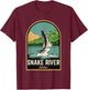 Snake River Sturgeon Fishing T-Shirt - T-Shirt | Maroon