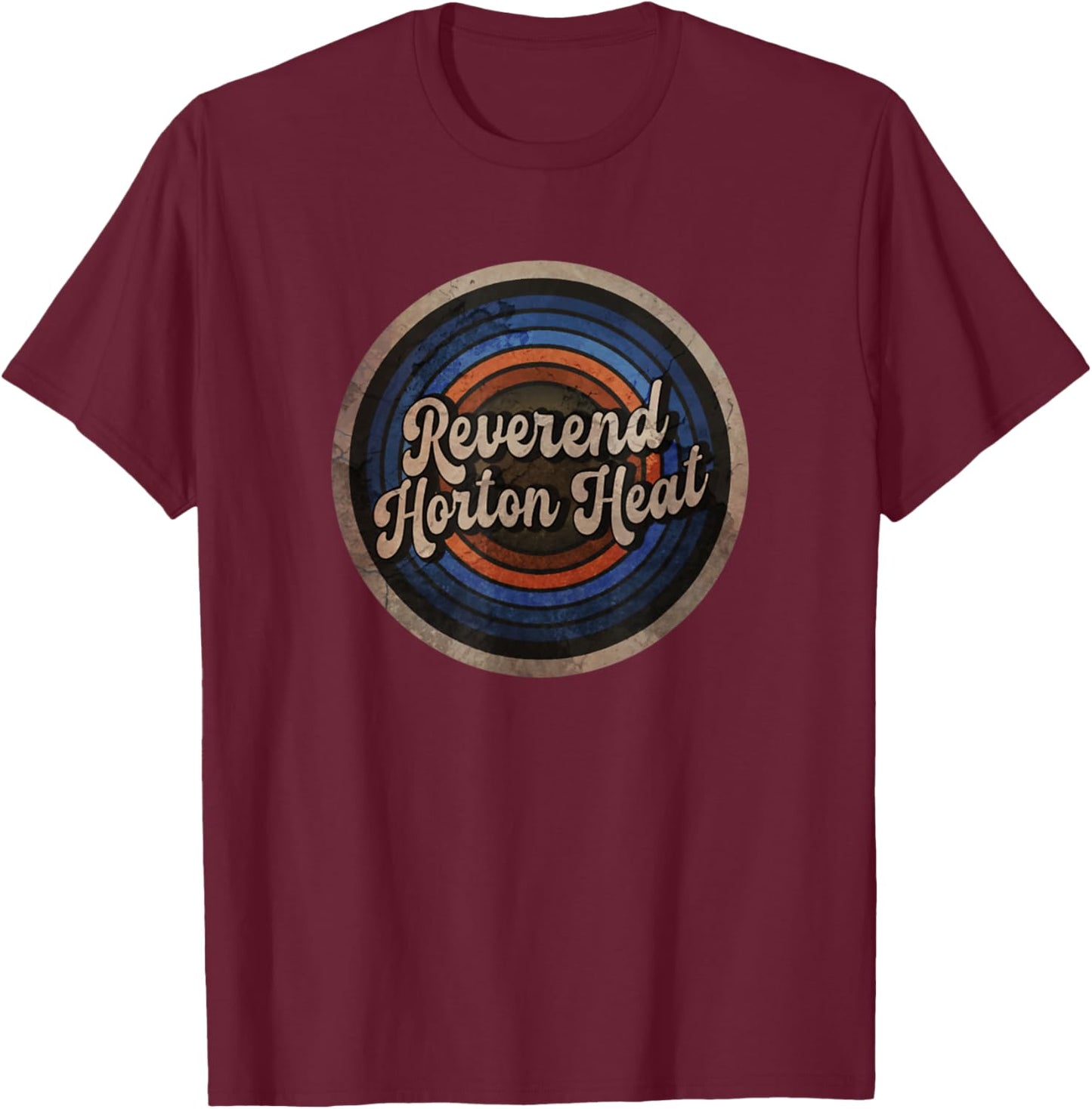 Reverend I Am Strong Horton Heat Vintage Christian Jesus T-Shirt - T-Shirt | Maroon