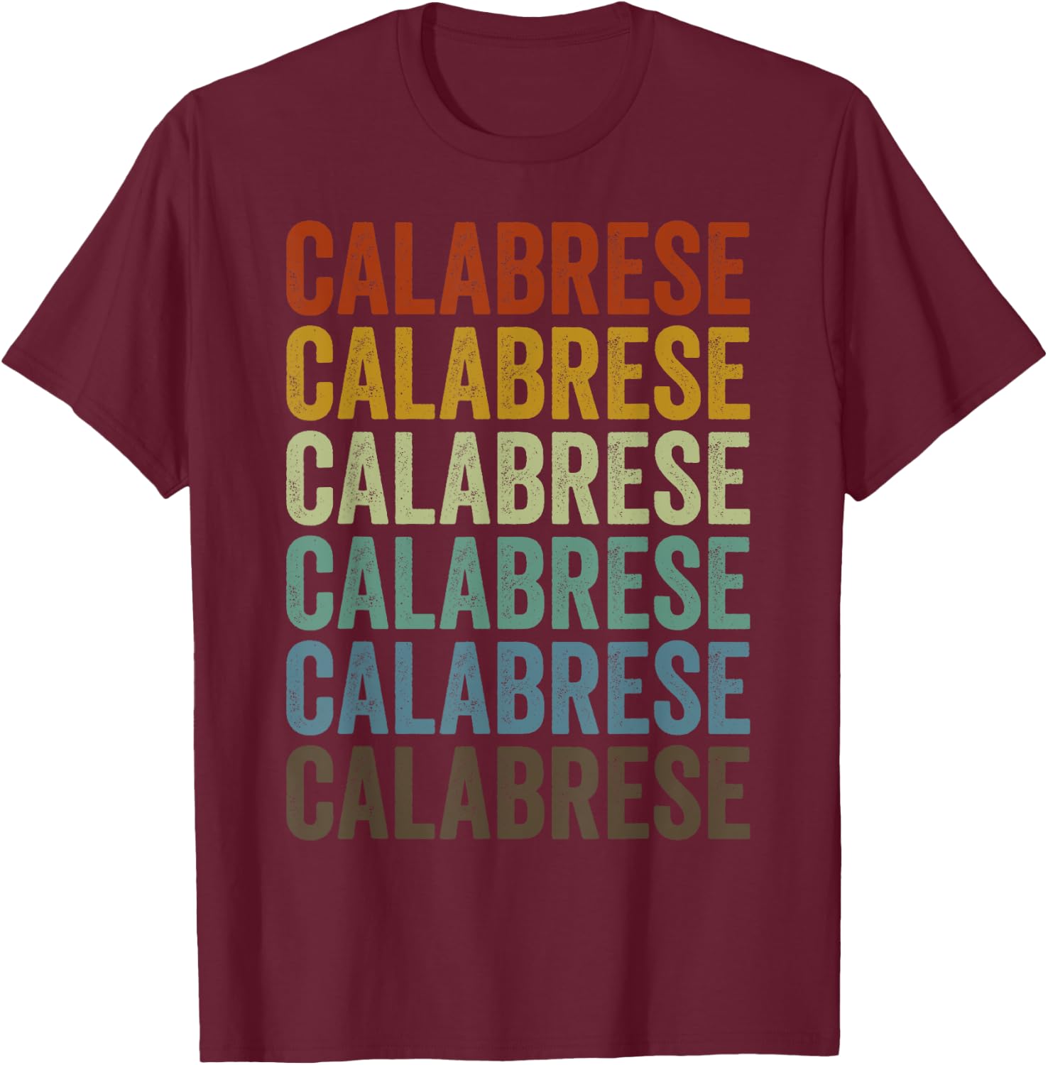 Calabrese Horse Retro T-Shirt - T-Shirt | Maroon