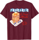 Retro Pancakes And Panic Attacks Funny Breakfast Women T-Shirt - T-Shirt | Maroon