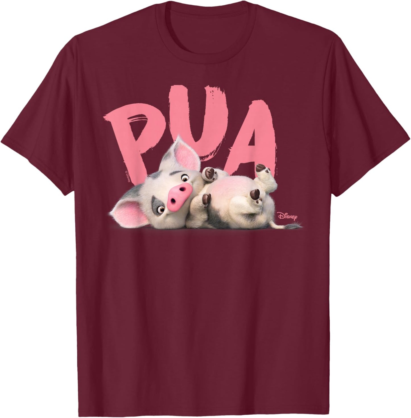 Moana - Pua The Pig T-Shirt - T-Shirt | Maroon